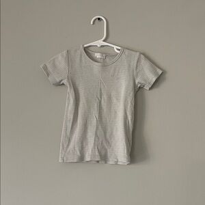 Gray Striped Kids T-Shirt